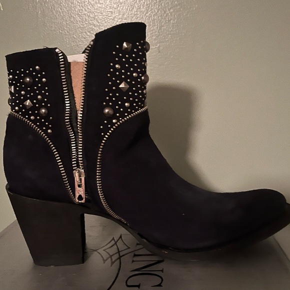 Old Gringo Indigo suede studded bootie - Picture 7 of 16